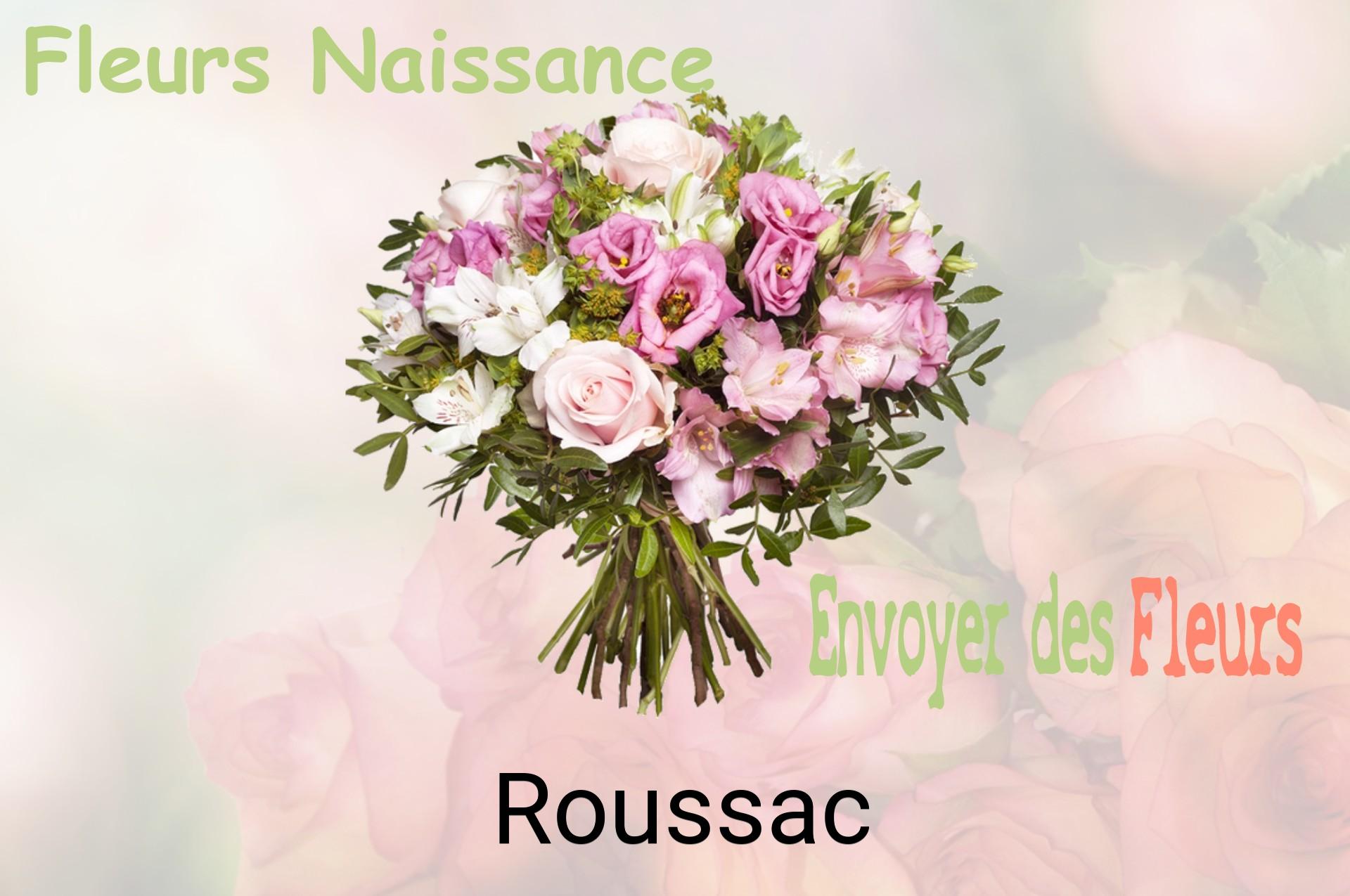 Bouquet de fleurs de naissance livré à Roussac